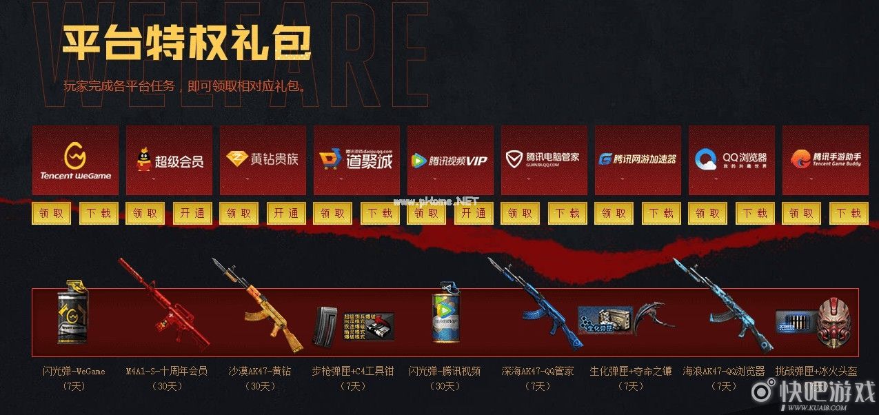 CF10月友情券活动 各种礼包